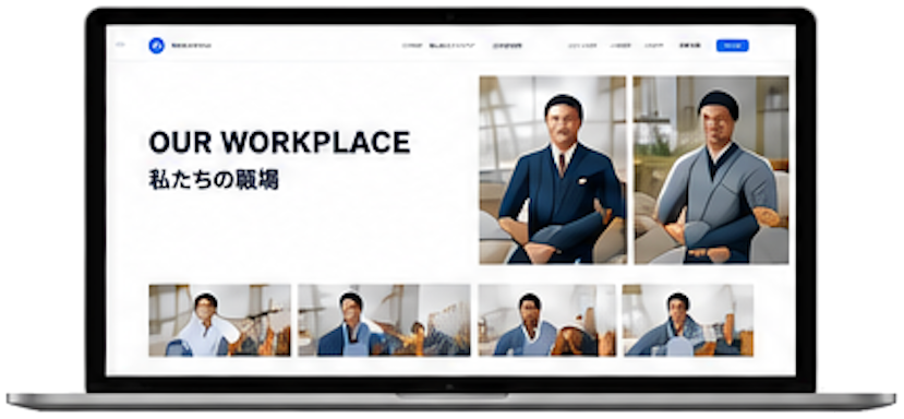 採用LPの画面