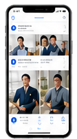 採用SNSの画面